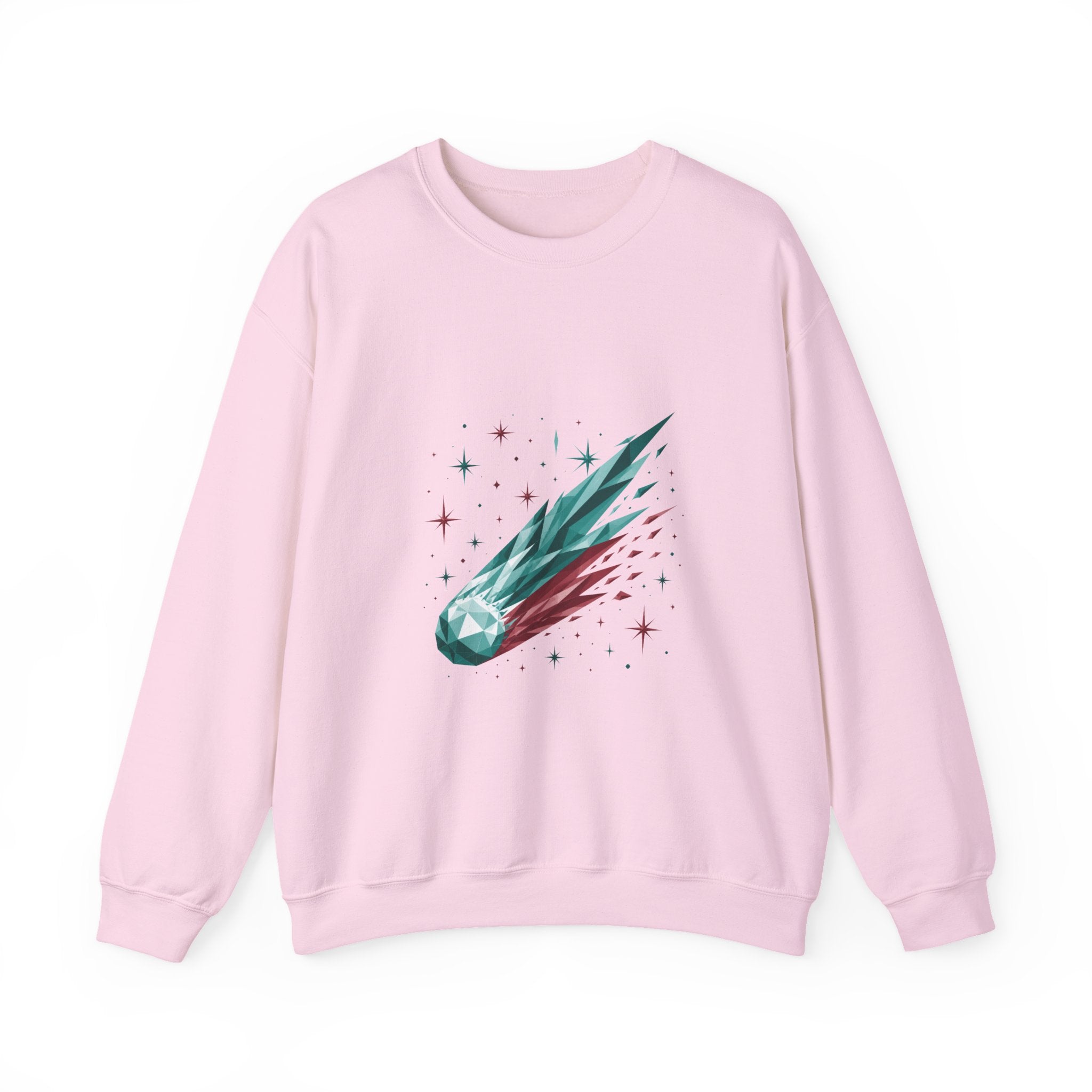 Matching Couple Sweatshirt - Comet & Asteroid Matching Couple Comfort Colors Crew Geometric Art His Hers Love Gift - Design A
