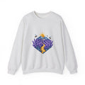 Matching Couple Sweatshirt - Lavender Fields & Canyon Matching Couple Premium Fleece Sweatshirt Geometric Art His Hers Love Gift - Design A