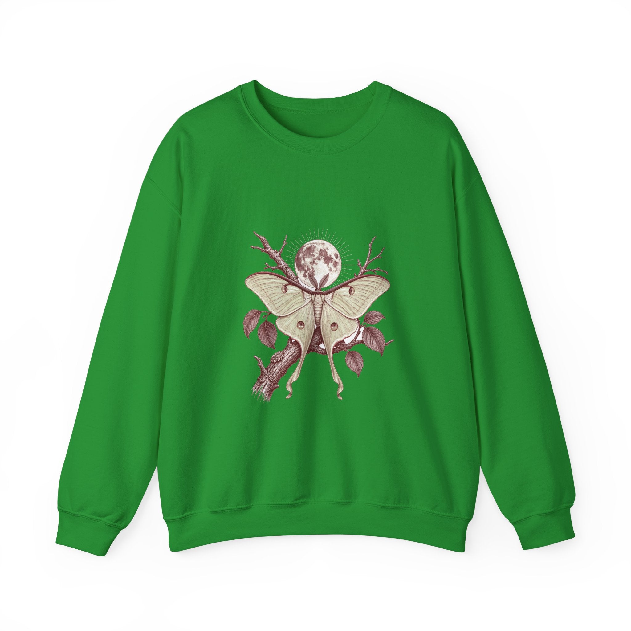 Matching Couple Sweatshirt - Butterfly & Moth Matching Couple Premium Fleece Sweatshirt Vintage Art His Hers Honeymoon Gift - Design B