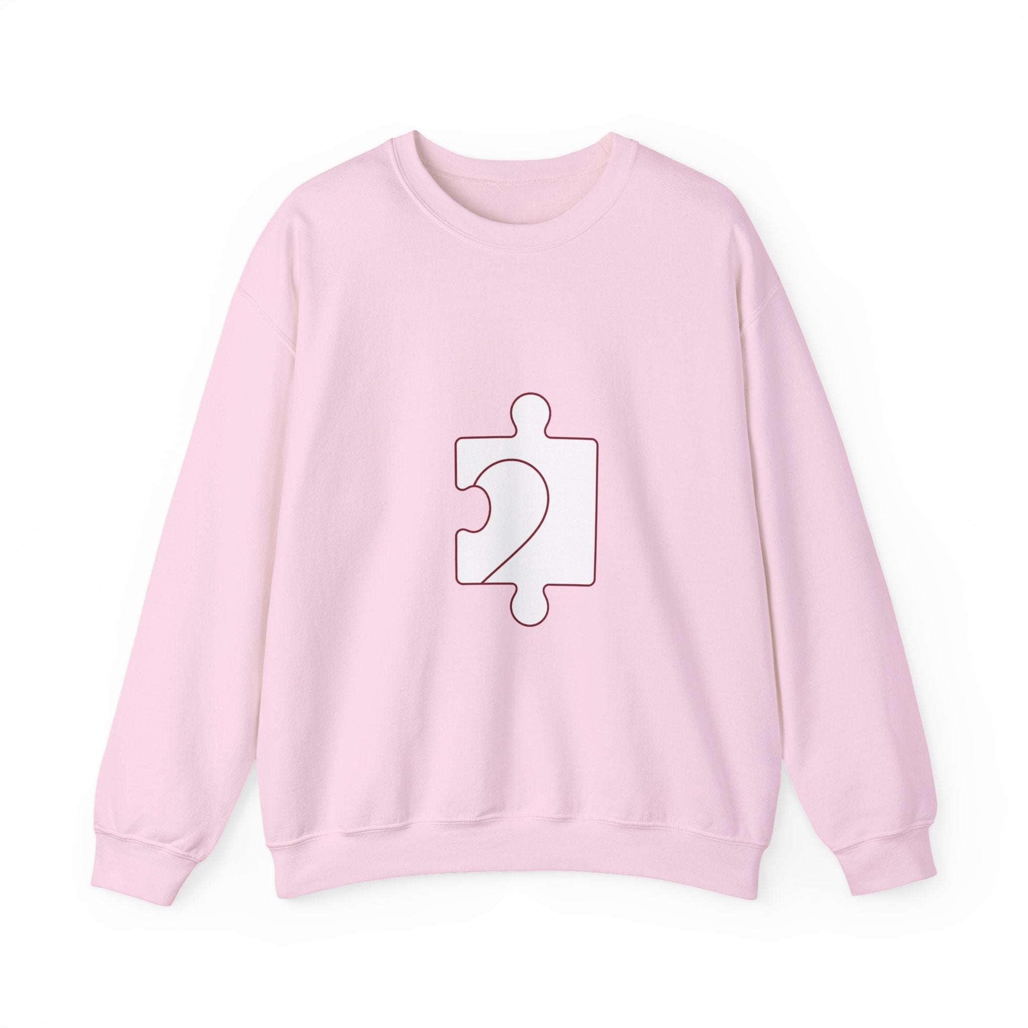Matching Couple Sweatshirt - Puzzle Pieces Matching Couple Premium Fleece Sweatshirt Minimalist Art His Hers Christmas Gift - Design B