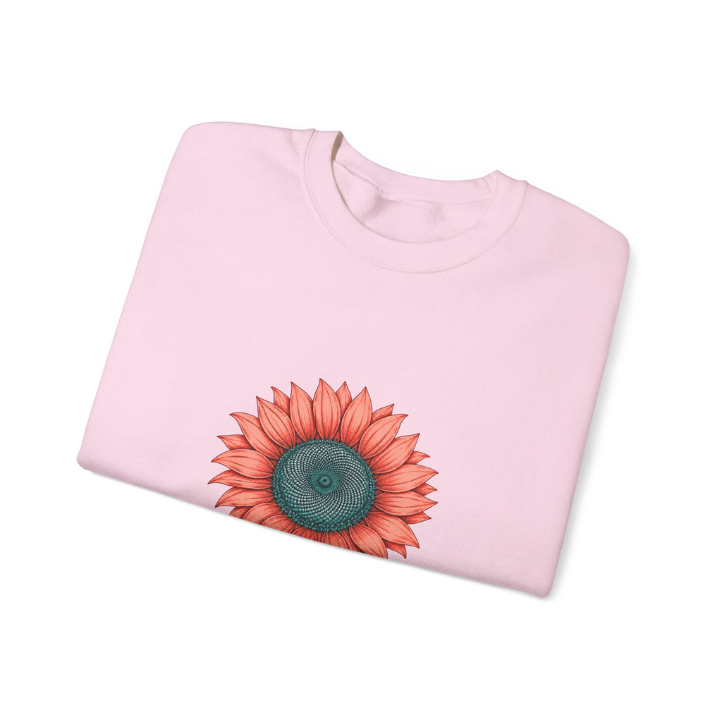 Matching Couple Sweatshirt - Sunflower & Moonflower Matching Couple Crewneck Sweatshirt Hand-Drawn Art His Hers Best Friend Gift - Design A