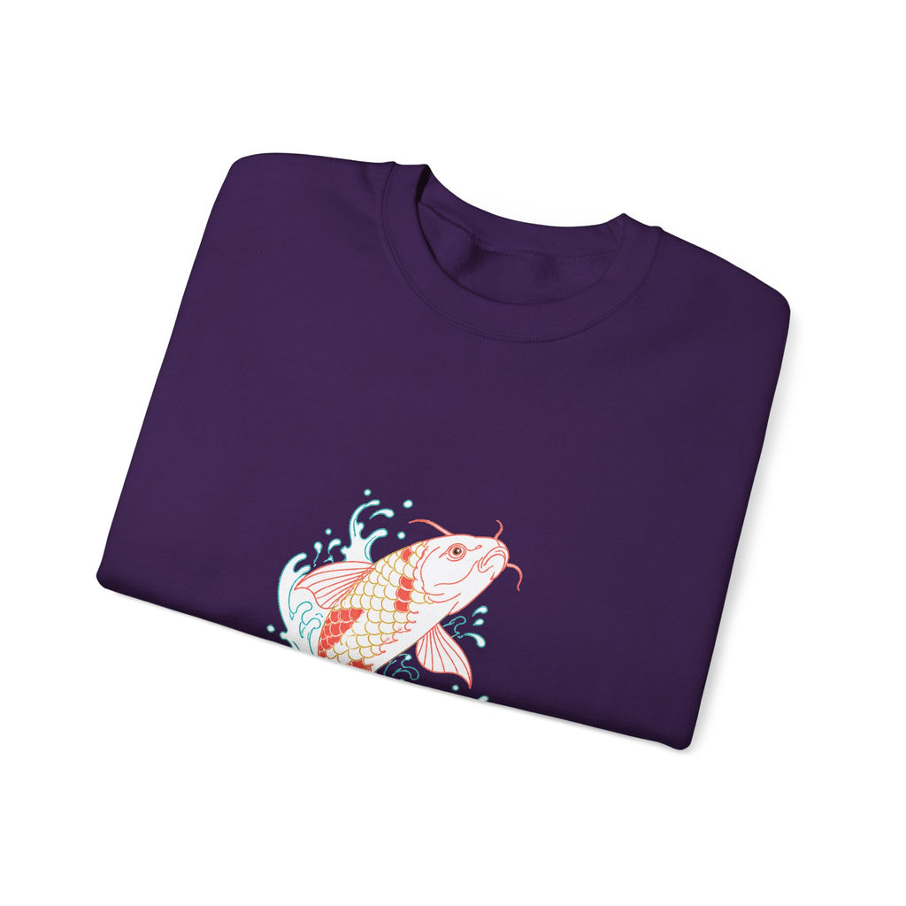 Matching Couple Sweatshirt - Koi Fish Yin Yang Matching Couple Premium Fleece Sweatshirt Minimalist Art His Hers Christmas Gift - Design A