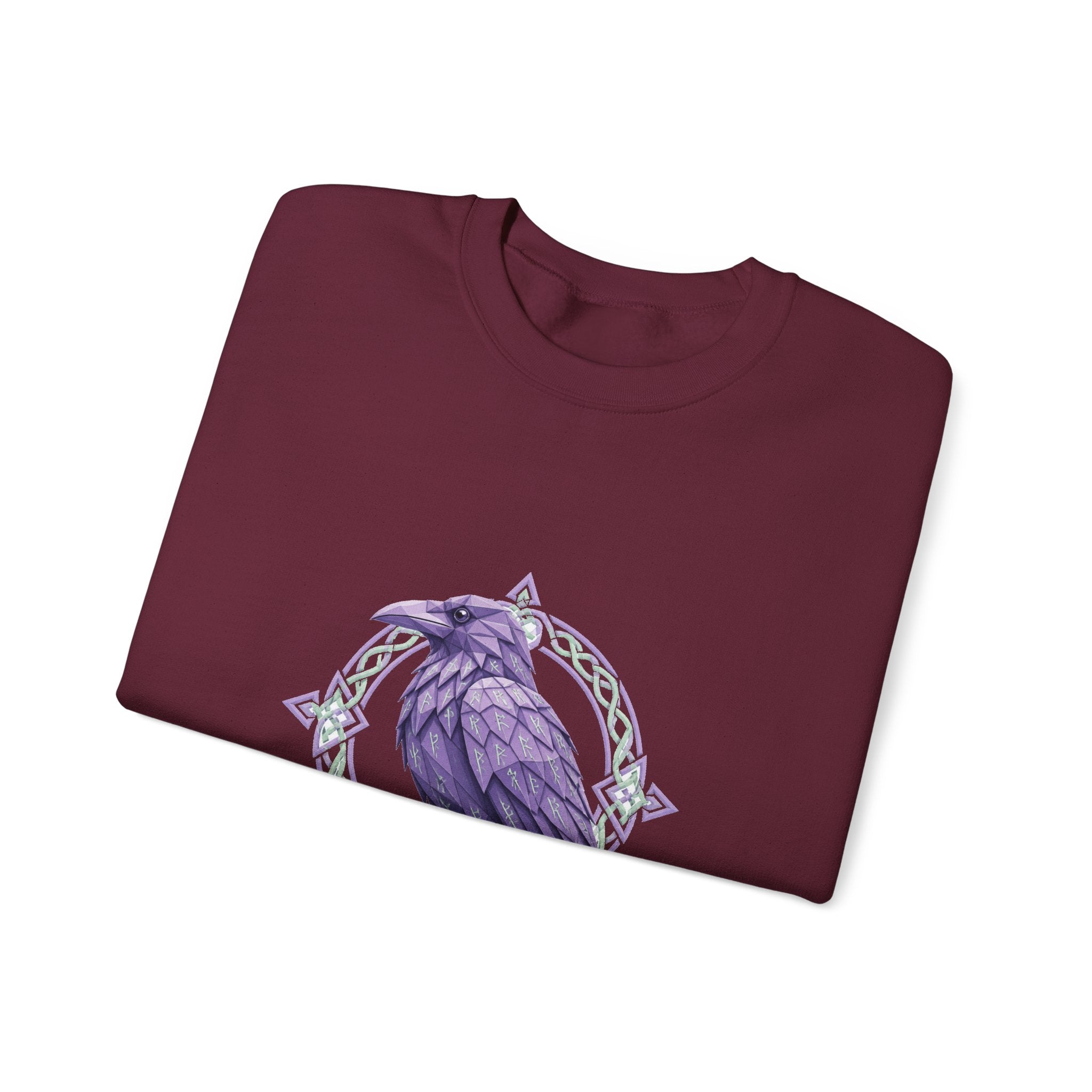 Matching Couple Sweatshirt - Huginn & Muninn Matching Couple Comfort Colors Crew Geometric Art His Hers Love Gift - Design B