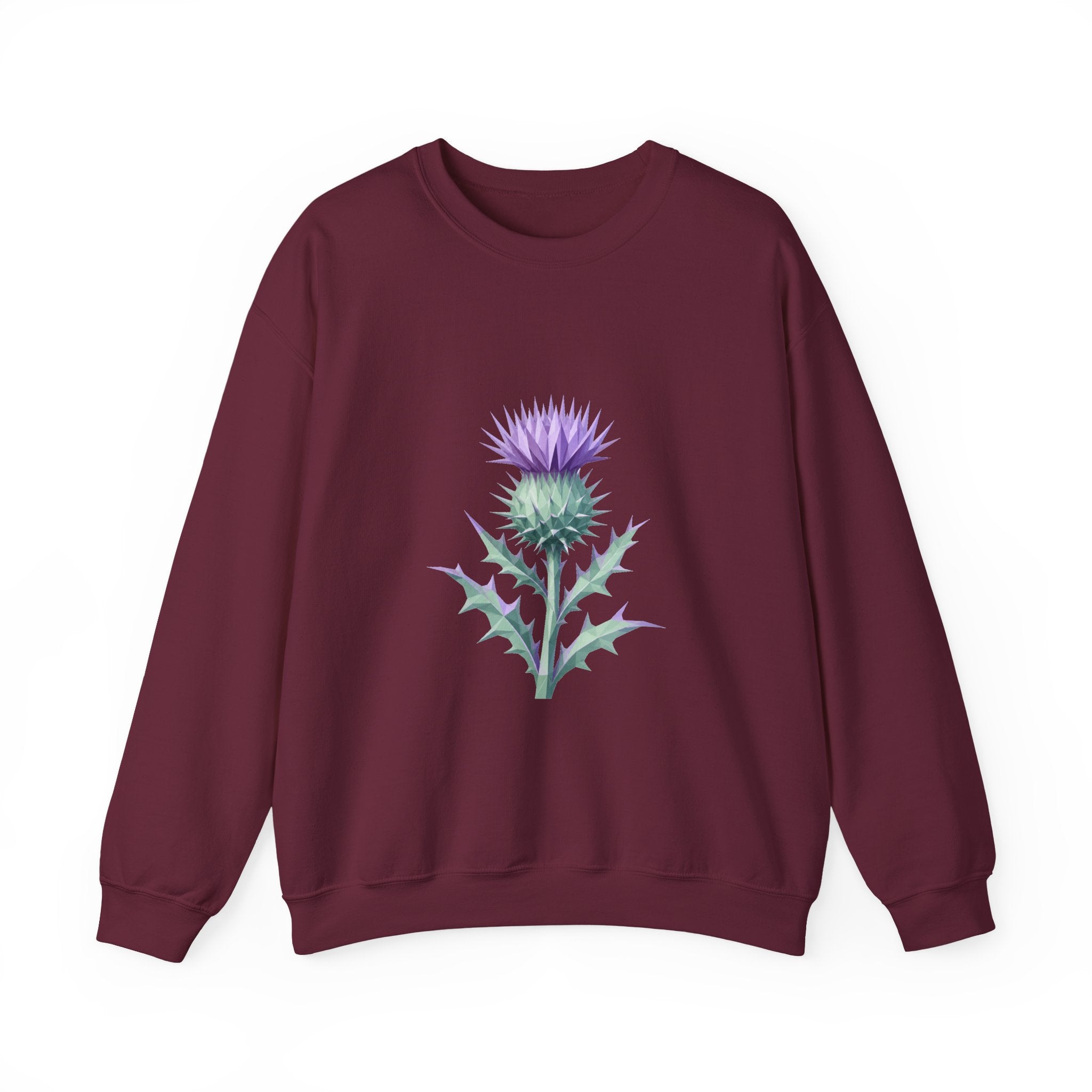 Matching Couple Sweatshirt - Lavender & Thistle Matching Couple Premium Fleece Sweatshirt Geometric Art His Hers Love Gift - Design B