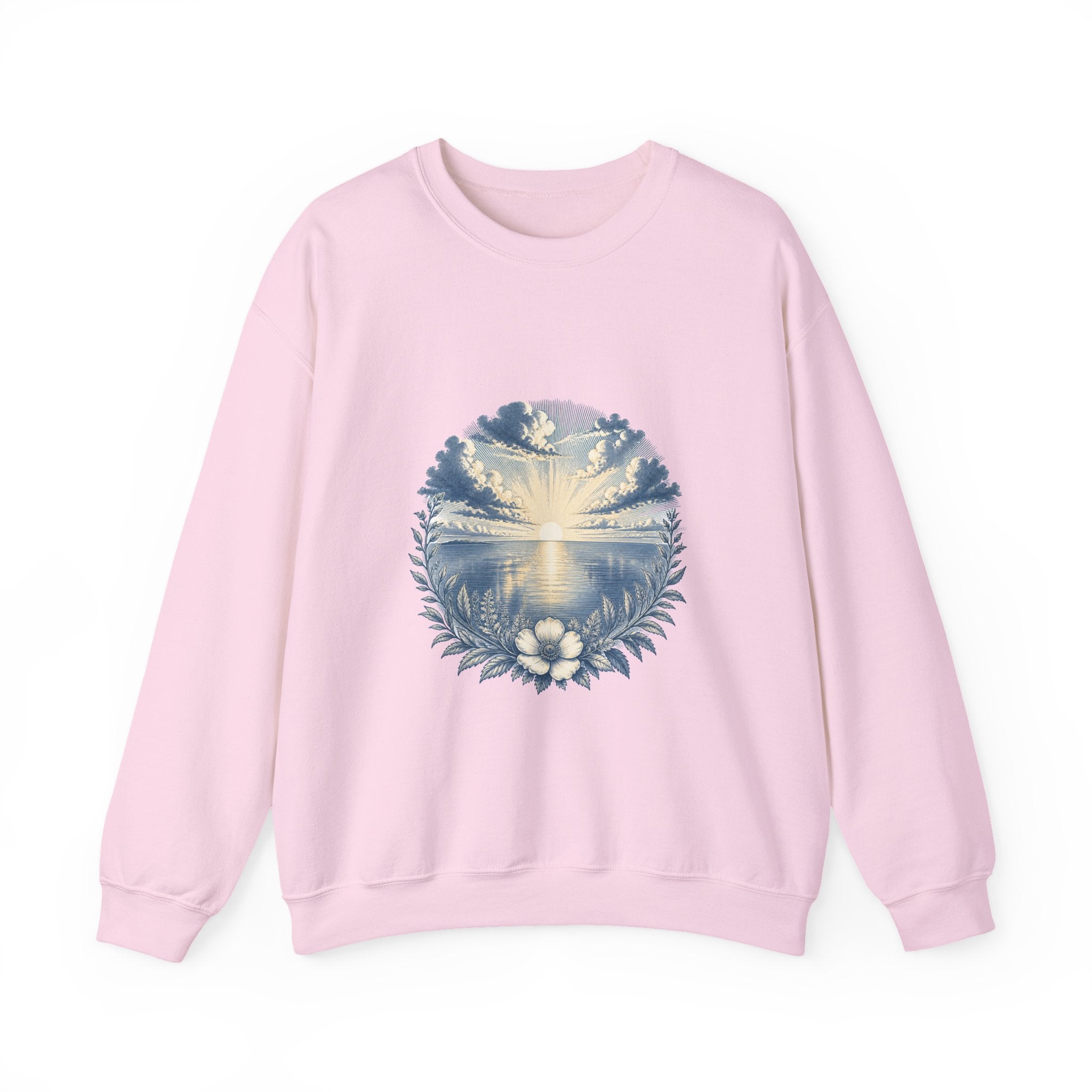 Matching Couple Sweatshirt - Sunrise & Sunset Matching Couple Comfort Colors Crew Vintage Art His Hers Honeymoon Gift - Design A