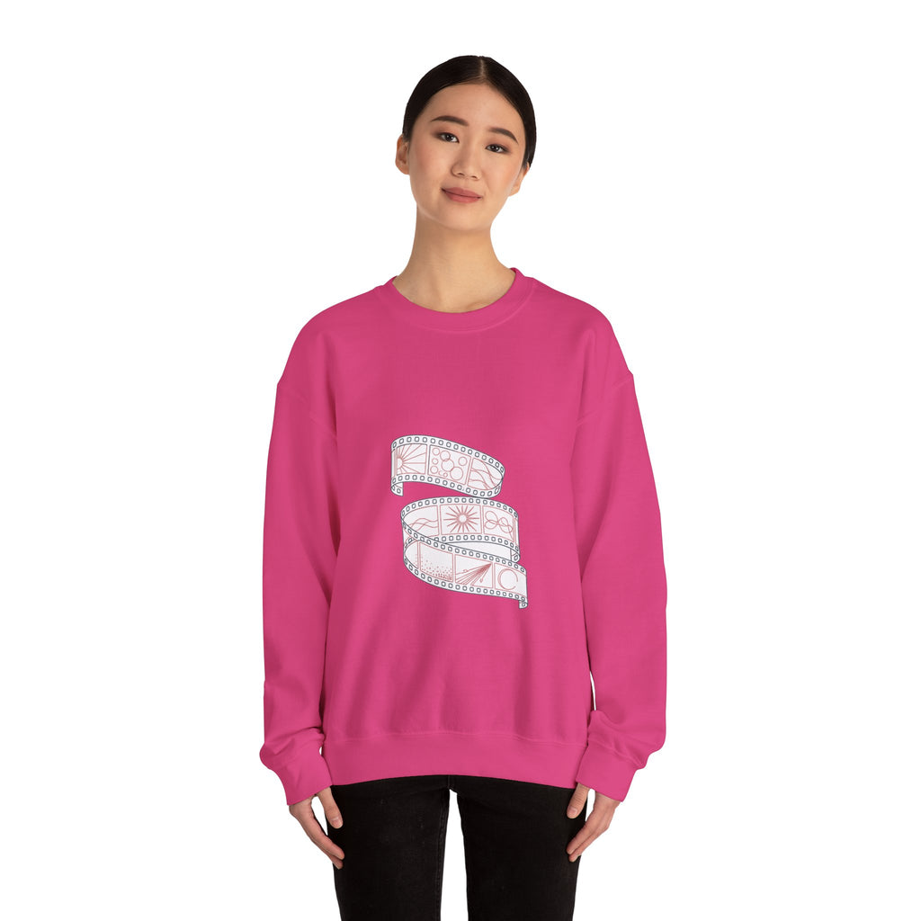 Matching Couple Sweatshirt - Camera & Film Matching Couple Comfort Colors Crew Minimalist Art His Hers Christmas Gift - Design B