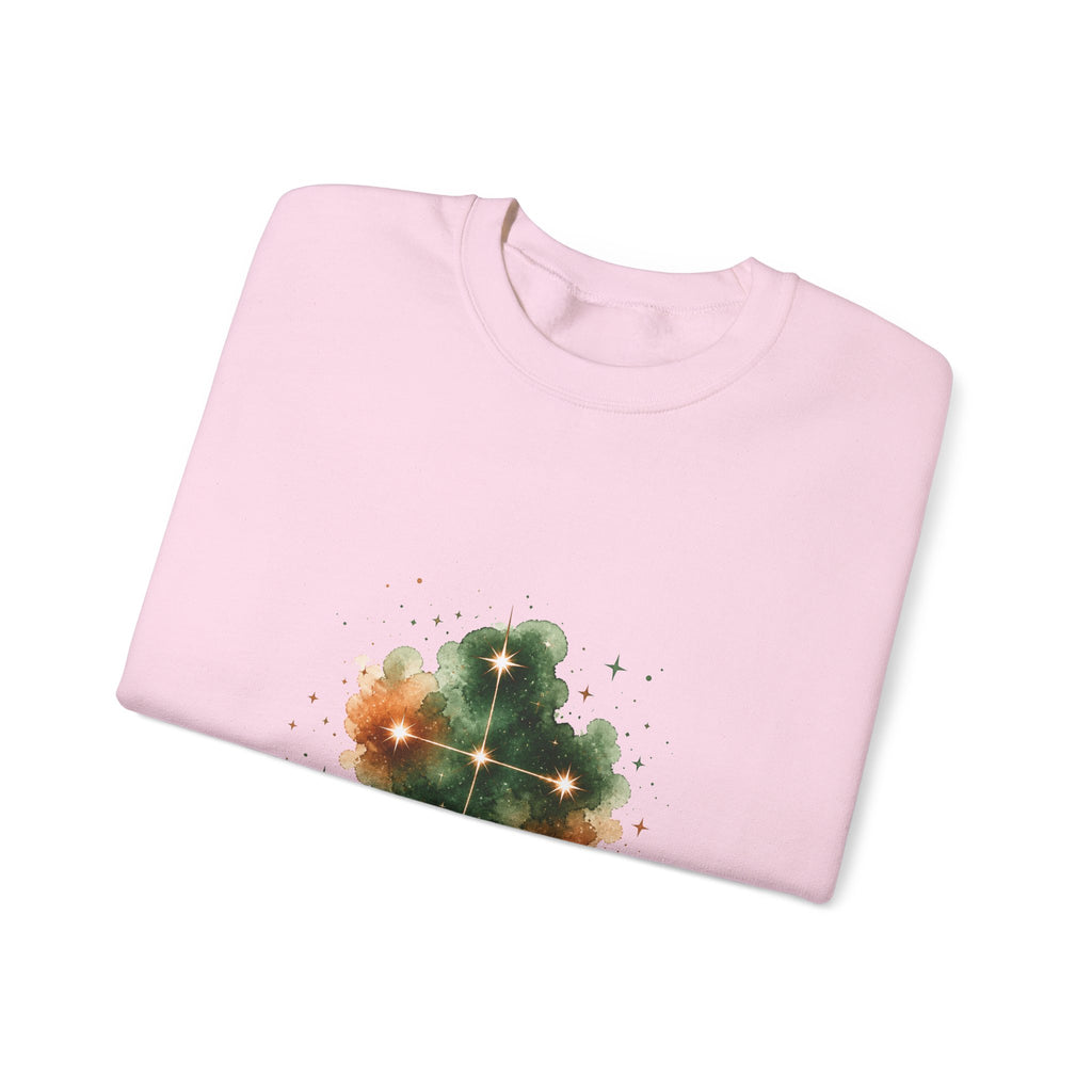 Matching Couple Sweatshirt - Aurora & Southern Cross Matching Couple Premium Fleece Sweatshirt Watercolor Art His Hers Birthday Gift - Design B