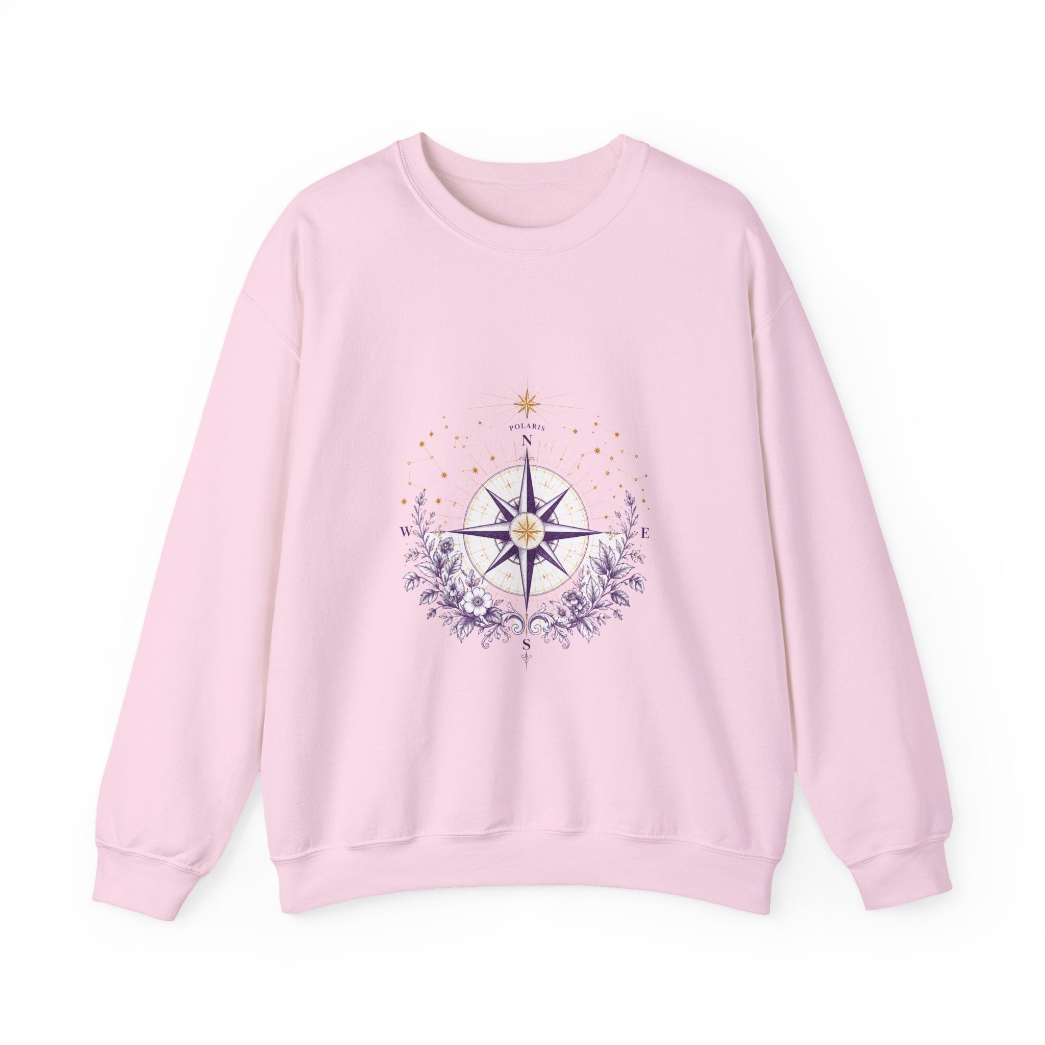 Matching Couple Sweatshirt - Shooting Star & North Star Matching Couple Comfort Colors Crew Vintage Art His Hers Honeymoon Gift - Design B