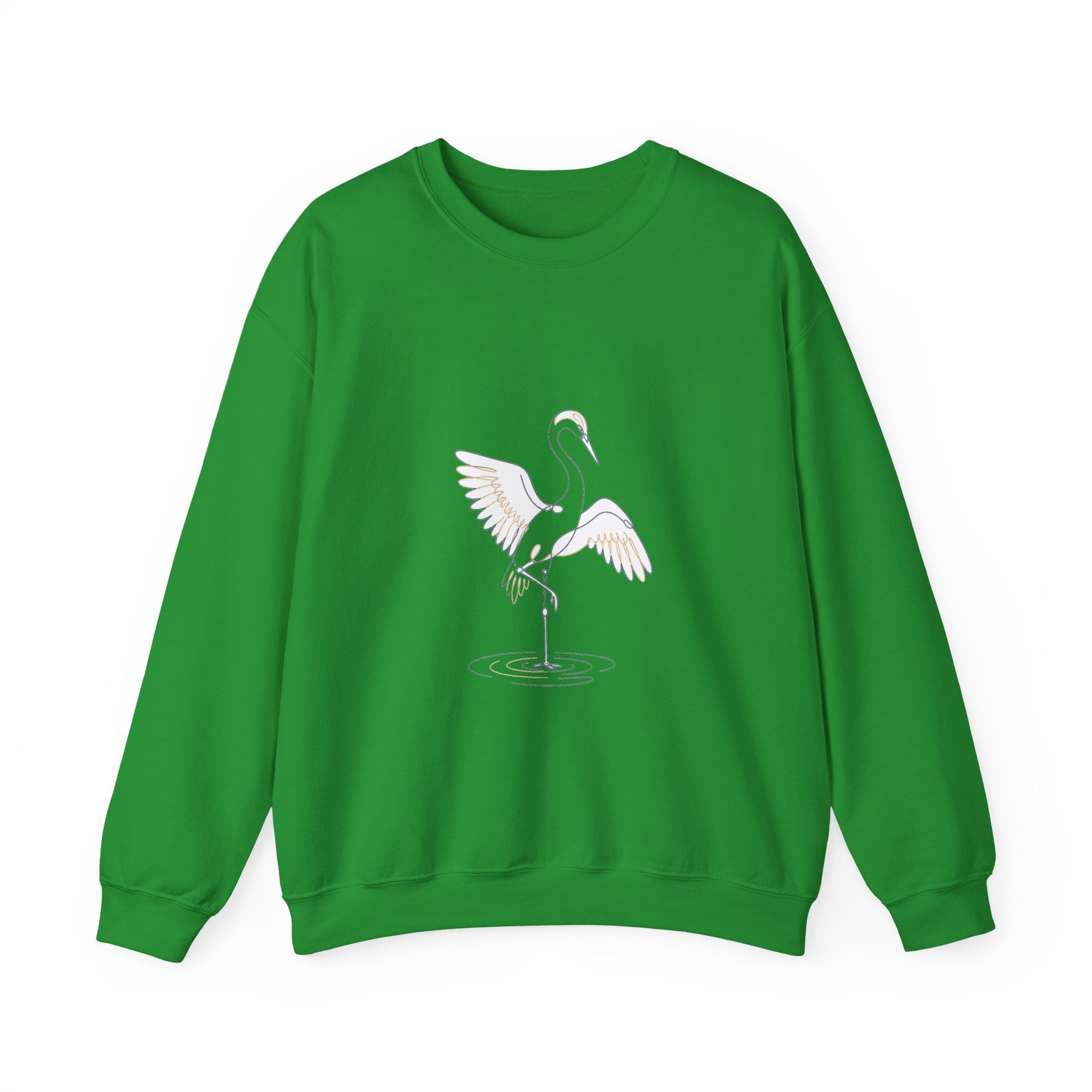 Matching Couple Sweatshirt - Tiger & Crane Matching Couple Crewneck Sweatshirt Minimalist Art His Hers Valentine Gift - Design B