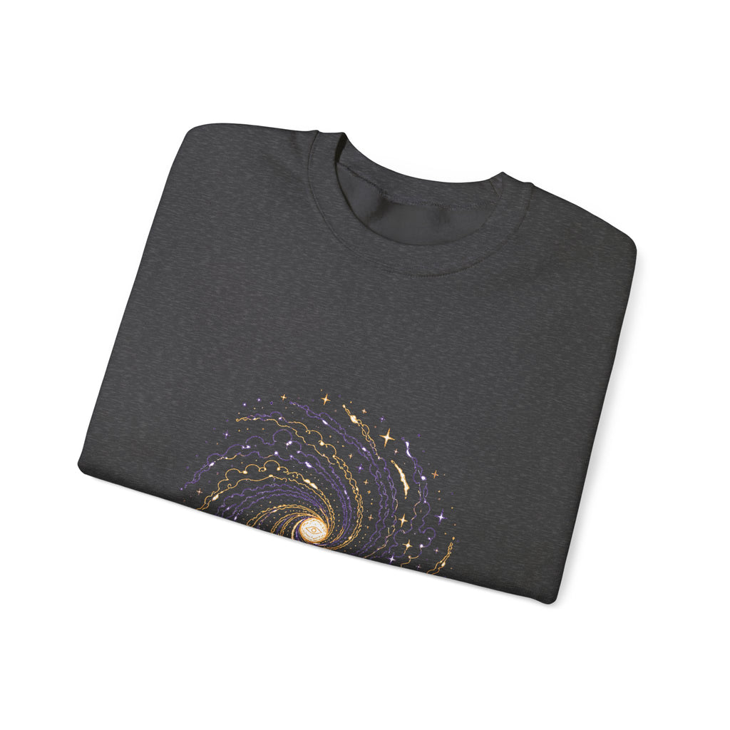 Matching Couple Sweatshirt - Galaxy & Supernova Matching Couple Crewneck Sweatshirt Minimalist Art His Hers Valentine Gift - Design A