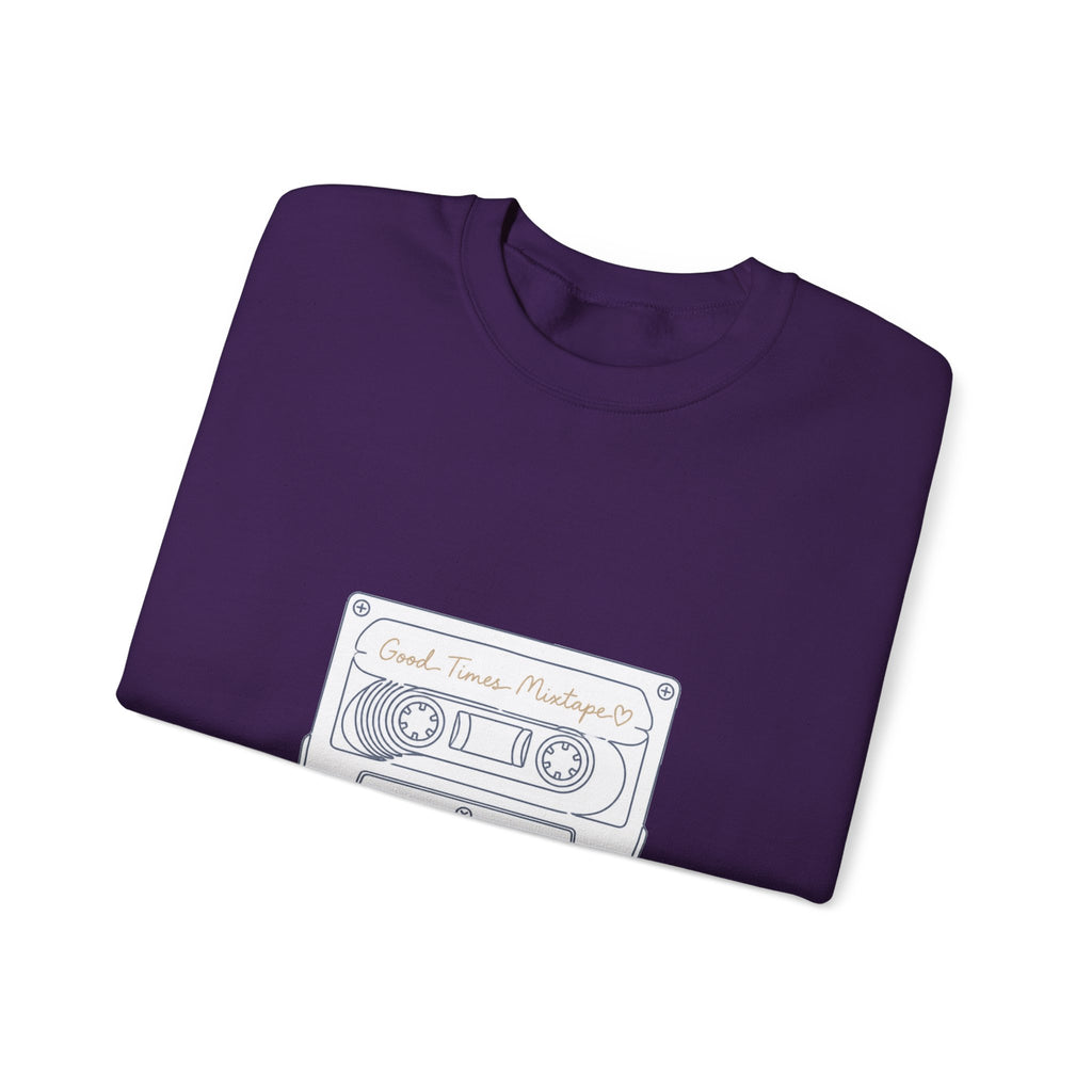Matching Couple Sweatshirt - Vinyl & Cassette Matching Couple Crewneck Sweatshirt Minimalist Art His Hers Valentine Gift - Design B