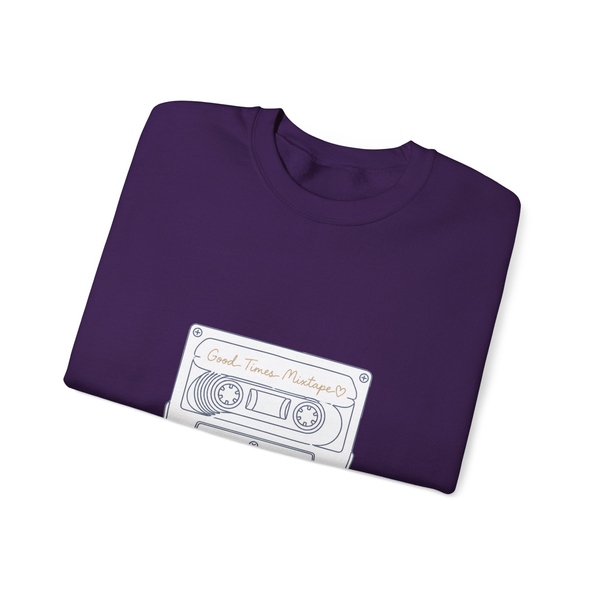 Matching Couple Sweatshirt - Vinyl & Cassette Matching Couple Crewneck Sweatshirt Minimalist Art His Hers Valentine Gift - Design B