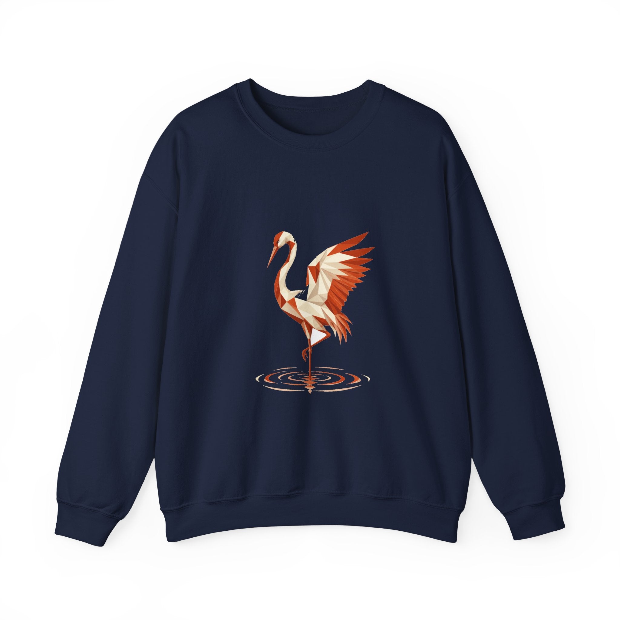 Matching Couple Sweatshirt - Tiger & Crane Matching Couple Premium Fleece Sweatshirt Geometric Art His Hers Love Gift - Design B