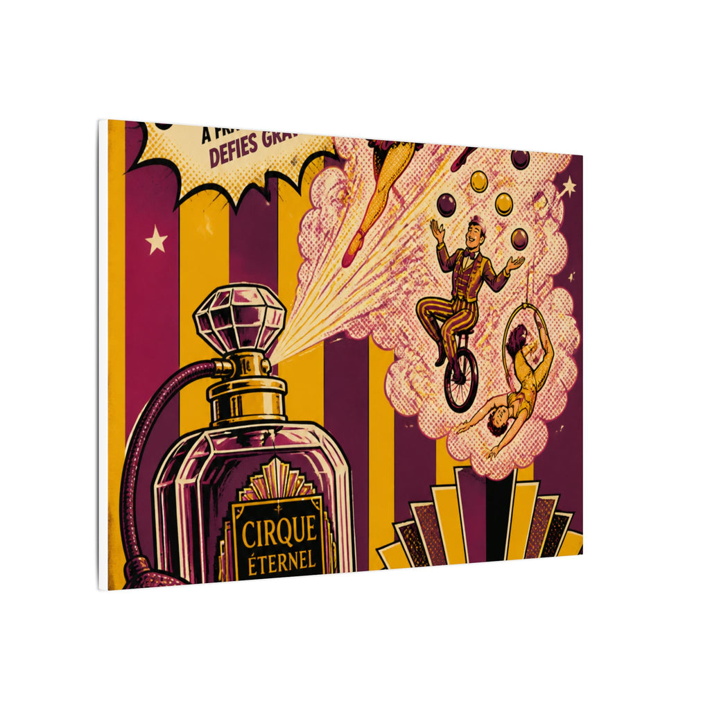 Perfume Bottle Fountain Wall Art Canvas 24×36 Pop Art Restaurant Decor Maximalist Print