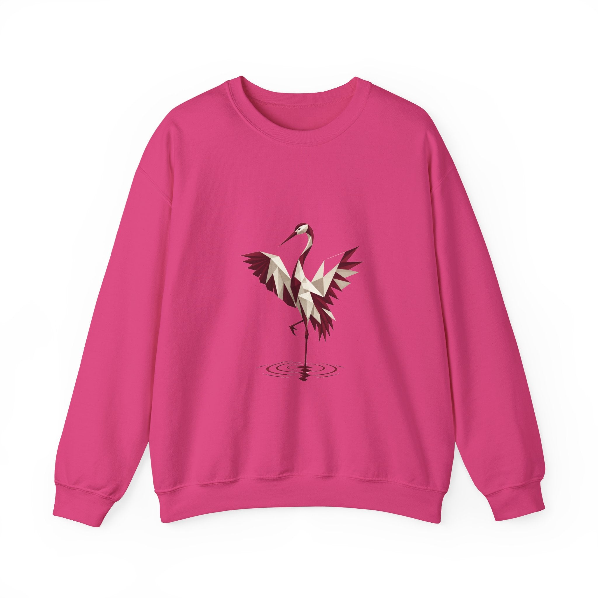Matching Couple Sweatshirt - Tiger & Crane Matching Couple Crewneck Sweatshirt Geometric Art His Hers Couple Gift - Design B