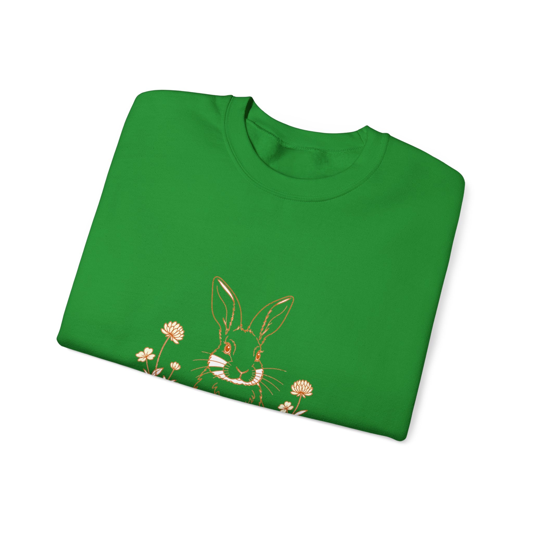 Matching Couple Sweatshirt - Fox & Rabbit Matching Couple Comfort Colors Crew Minimalist Art His Hers Christmas Gift - Design B
