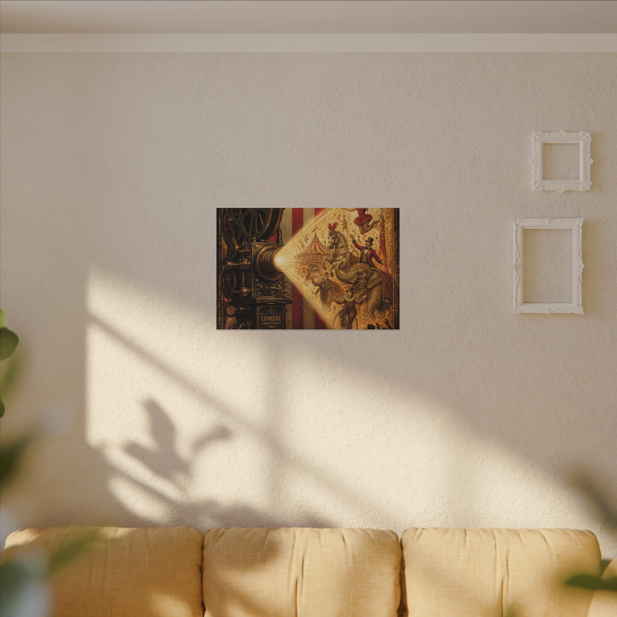 Film Camera Projector Show Wall Art Canvas 24×36 Baroque Studio Decor Maximalist Print