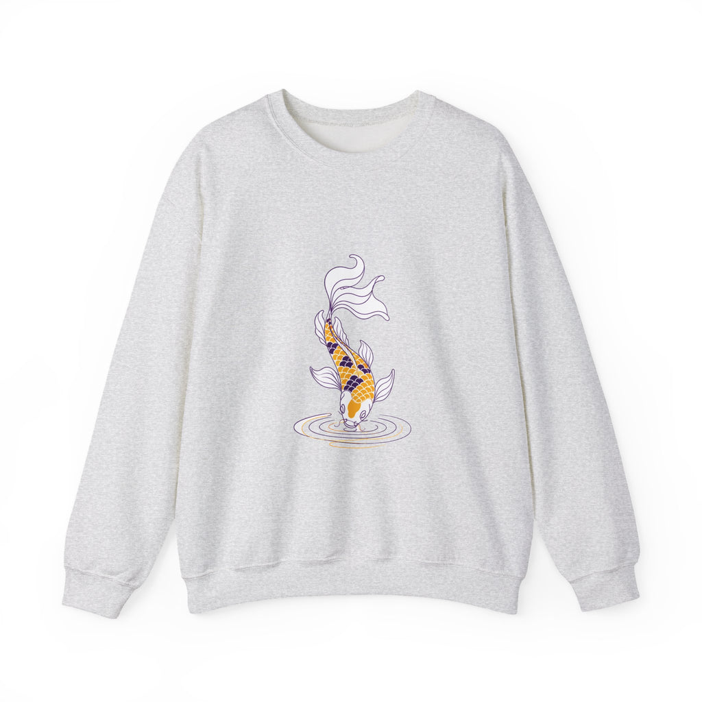 Matching Couple Sweatshirt - Koi Fish Yin Yang Matching Couple Comfort Colors Crew Minimalist Art His Hers Christmas Gift - Design B