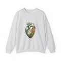 Matching Couple Sweatshirt - Robot & Heart Matching Couple Crewneck Sweatshirt Hand-Drawn Art His Hers Best Friend Gift - Design B