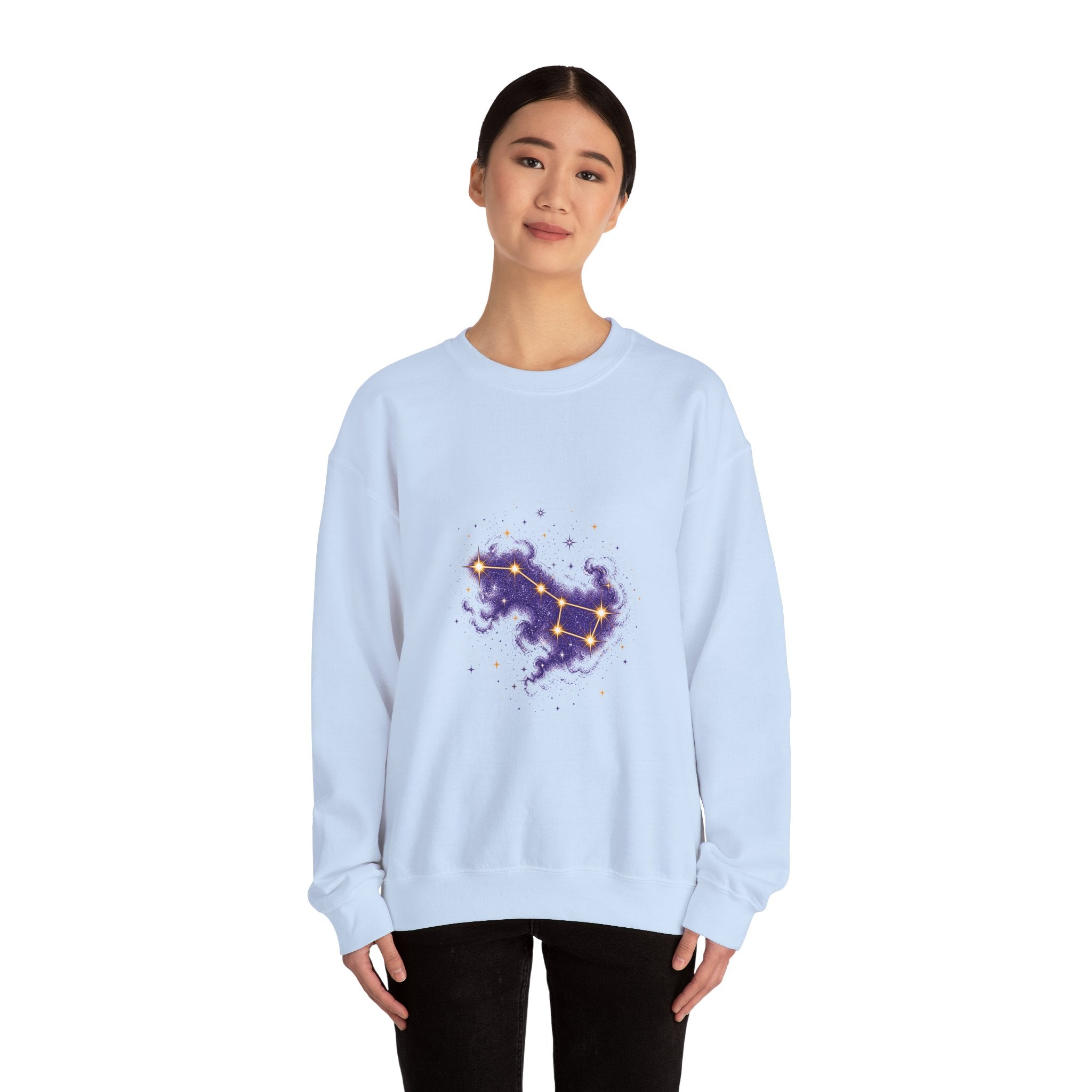 Matching Couple Sweatshirt - Big & Little Dipper Matching Couple Crewneck Sweatshirt Hand-Drawn Art His Hers Best Friend Gift - Design A