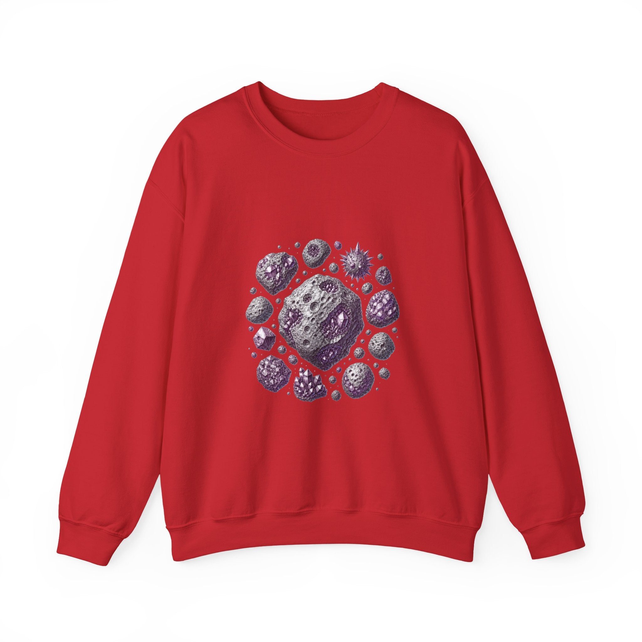 Matching Couple Sweatshirt - Comet & Asteroid Matching Couple Comfort Colors Crew Vintage Art His Hers Honeymoon Gift - Design B