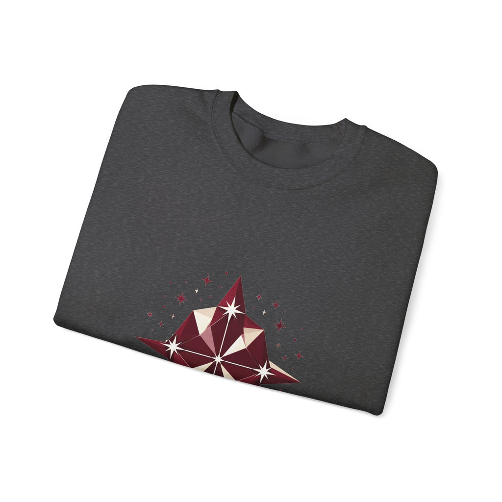 Matching Couple Sweatshirt - Aurora & Southern Cross Matching Couple Crewneck Sweatshirt Geometric Art His Hers Couple Gift - Design B