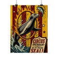 Seal Fire Hoop Wall Art Poster 18×24 Pop Art Living Room Decor Maximalist Print