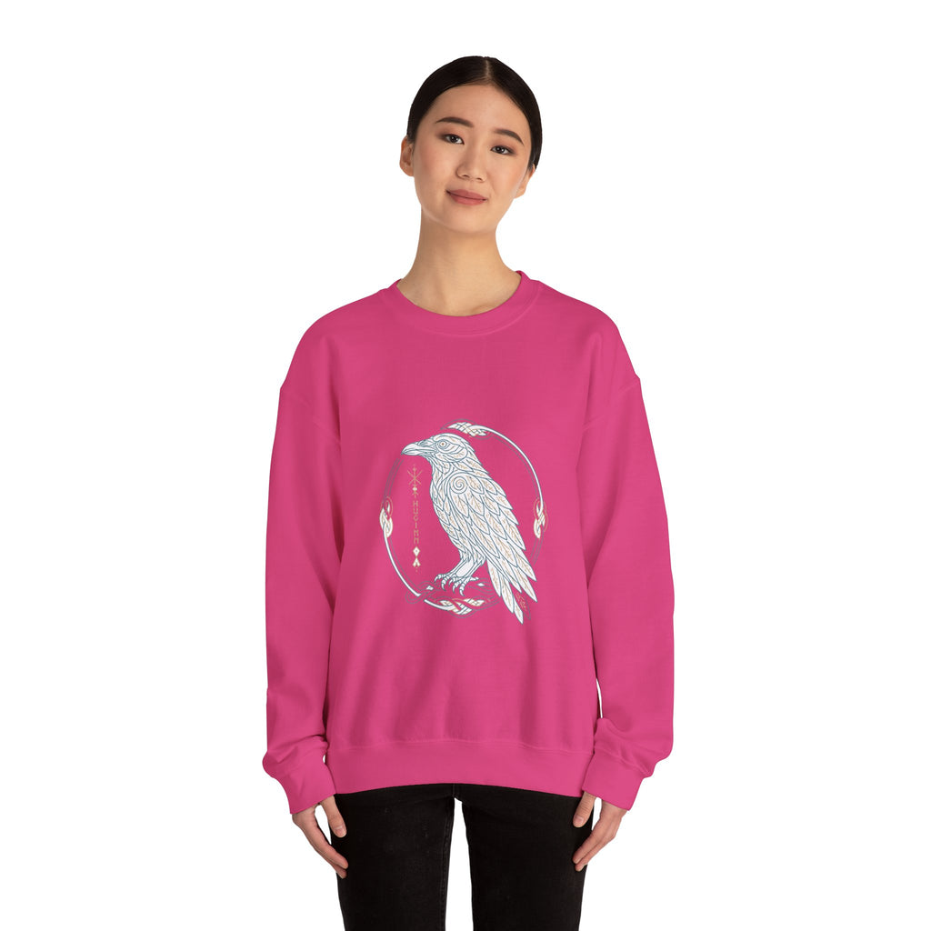 Matching Couple Sweatshirt - Huginn & Muninn Matching Couple Comfort Colors Crew Minimalist Art His Hers Christmas Gift - Design A