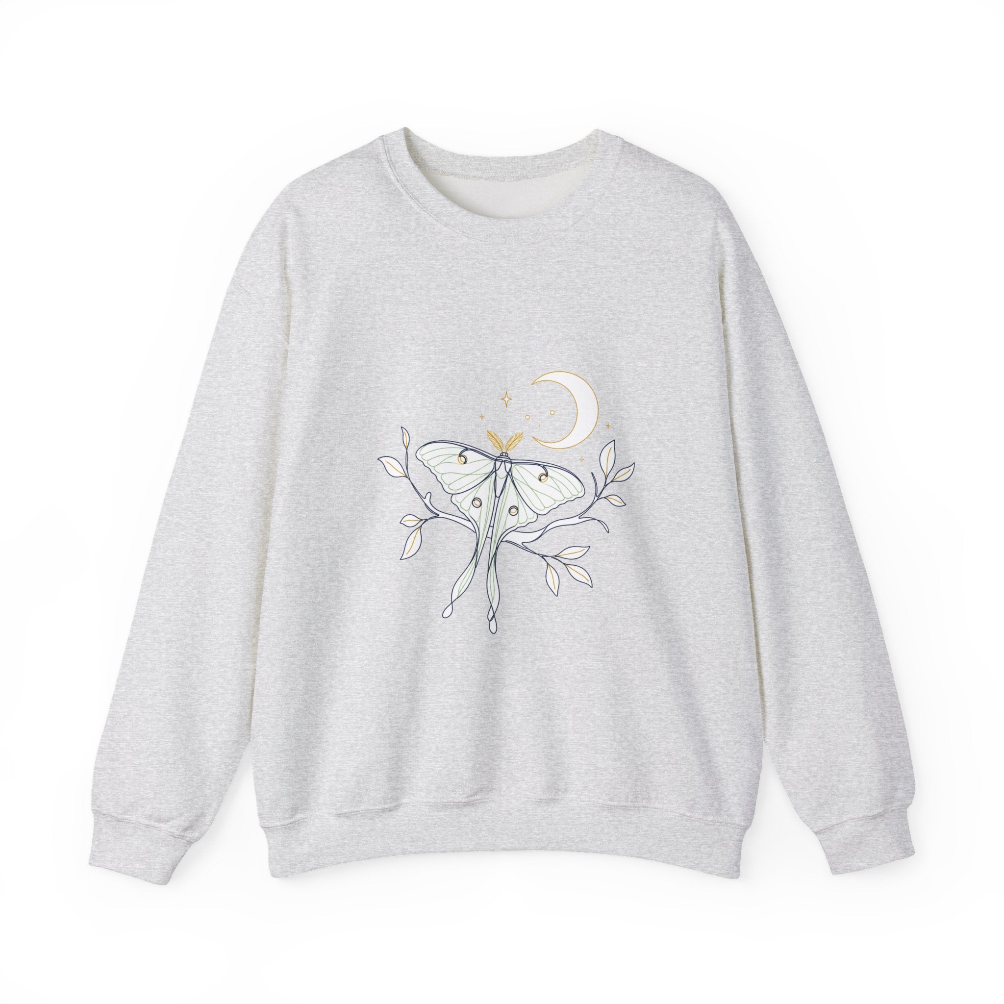 Matching Couple Sweatshirt - Butterfly & Moth Matching Couple Premium Fleece Sweatshirt Minimalist Art His Hers Christmas Gift - Design B