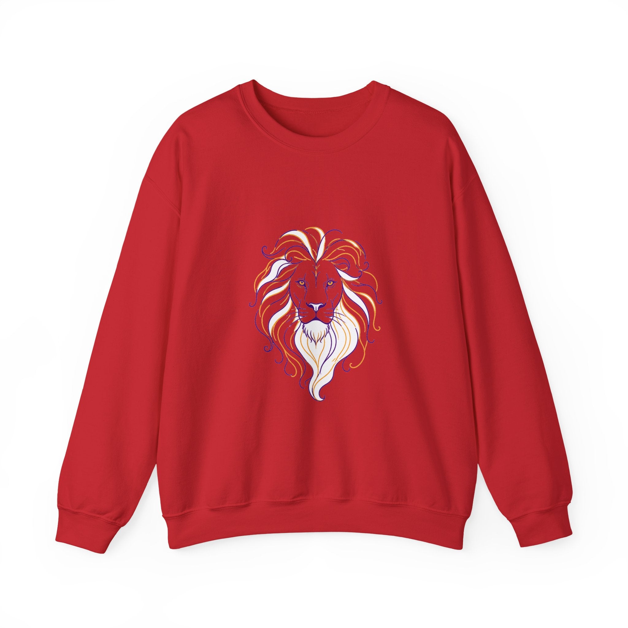 Matching Couple Sweatshirt - Lion & Lamb Matching Couple Comfort Colors Crew Minimalist Art His Hers Christmas Gift - Design A