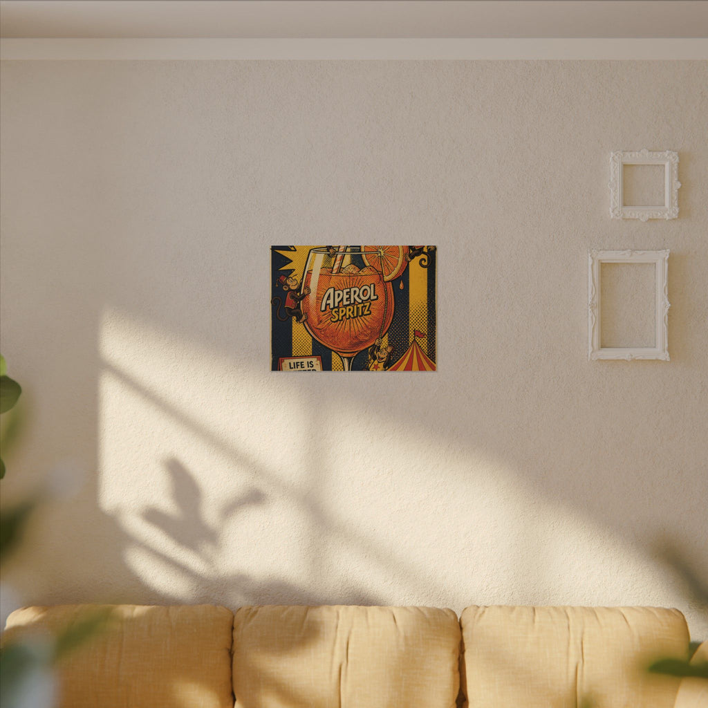 Aperol Spritz Monkeys Wall Art Canvas 24×36 Pop Art Restaurant Decor Maximalist Print