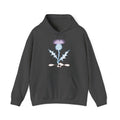 Matching Couple Sweatshirt - Lavender & Thistle Matching Couple Hooded Sweatshirt Minimalist Art His Hers Valentine Gift - Design B