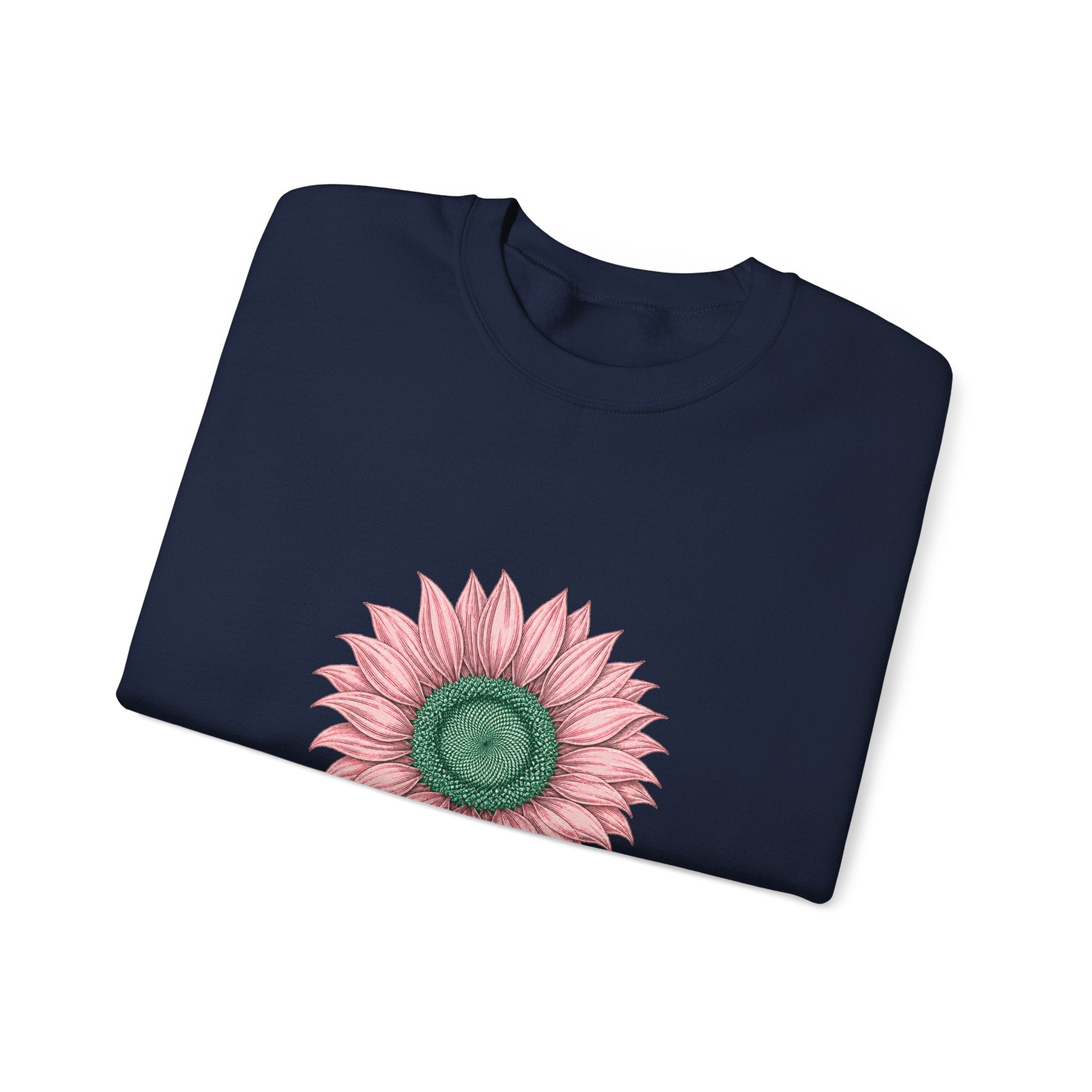 Matching Couple Sweatshirt - Sunflower & Moonflower Matching Couple Crewneck Sweatshirt Vintage Art His Hers Wedding Gift - Design A