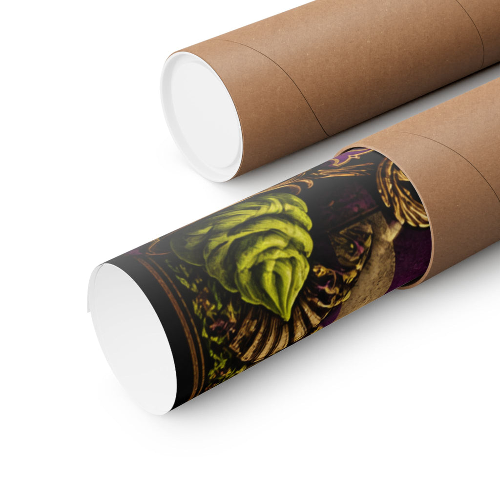 Sushi Roll Cannon Wall Art Poster 18×24 Baroque Home Office Decor Maximalist Print