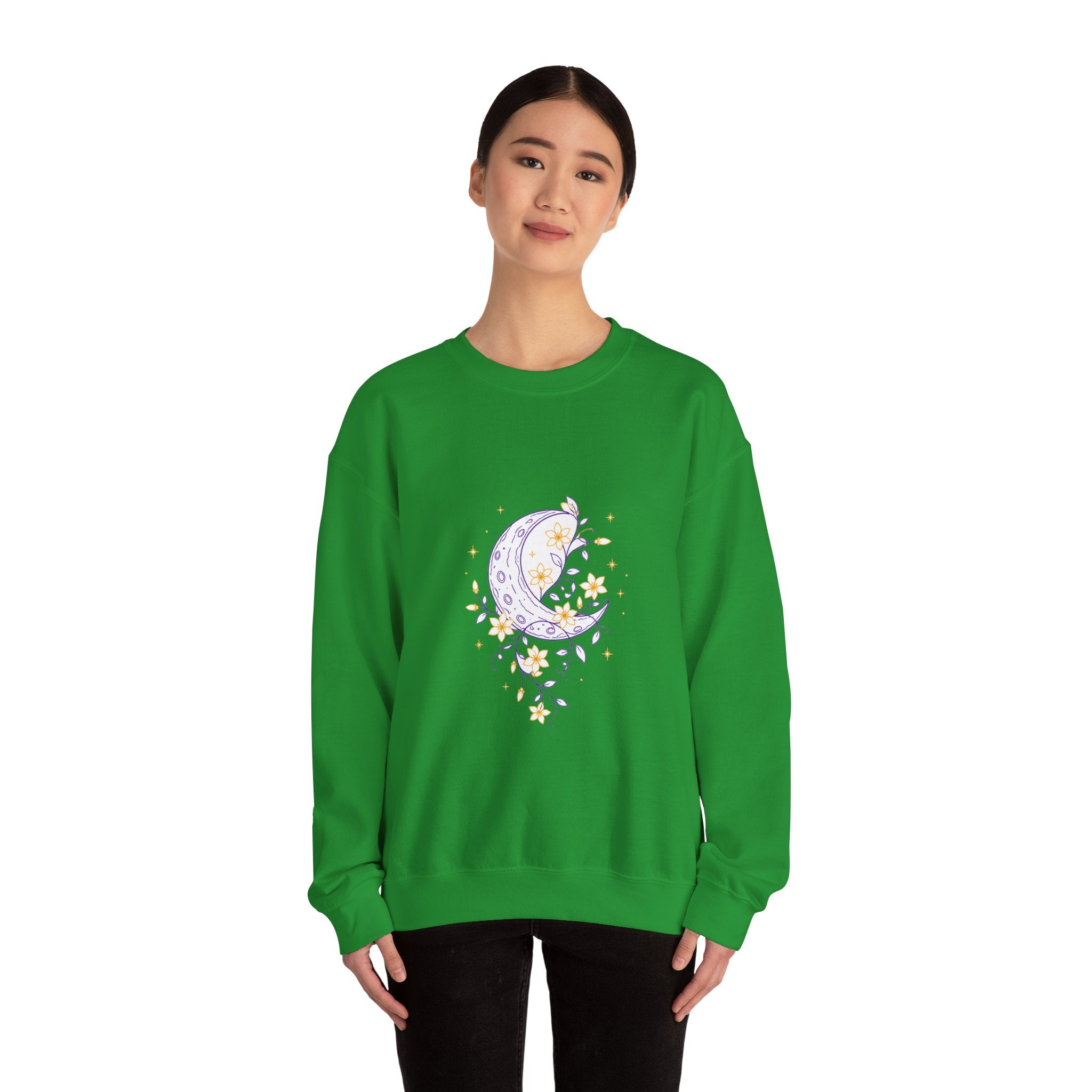 Matching Couple Sweatshirt - Sun & Moon Matching Couple Comfort Colors Crew Minimalist Art His Hers Christmas Gift - Design A