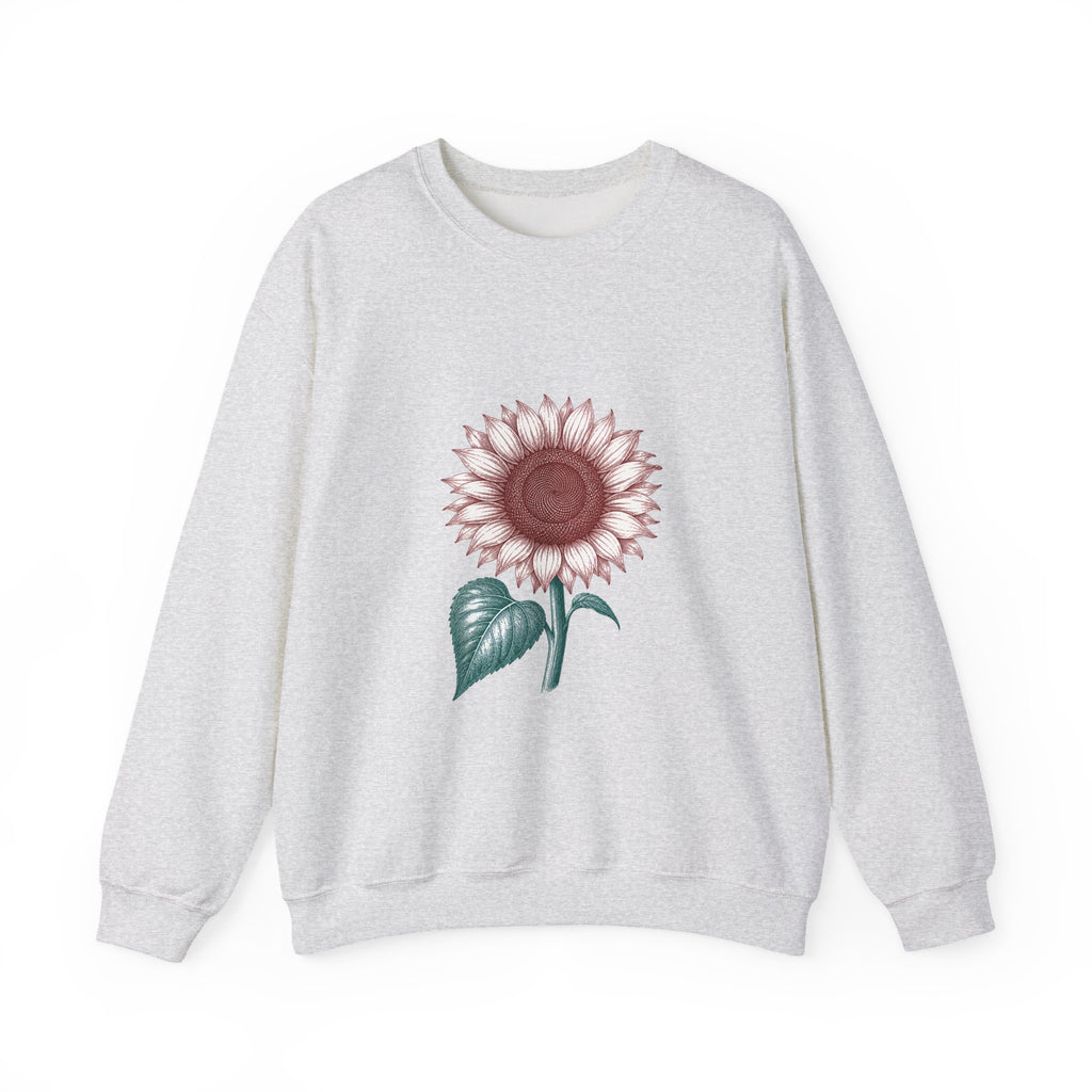Matching Couple Sweatshirt - Sunflower & Moonflower Matching Couple Premium Fleece Sweatshirt Vintage Art His Hers Honeymoon Gift - Design A