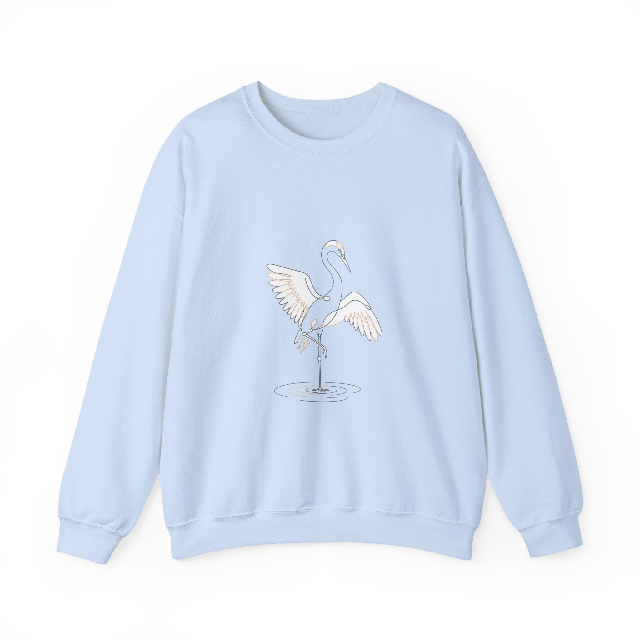 Matching Couple Sweatshirt - Tiger & Crane Matching Couple Crewneck Sweatshirt Minimalist Art His Hers Valentine Gift - Design B