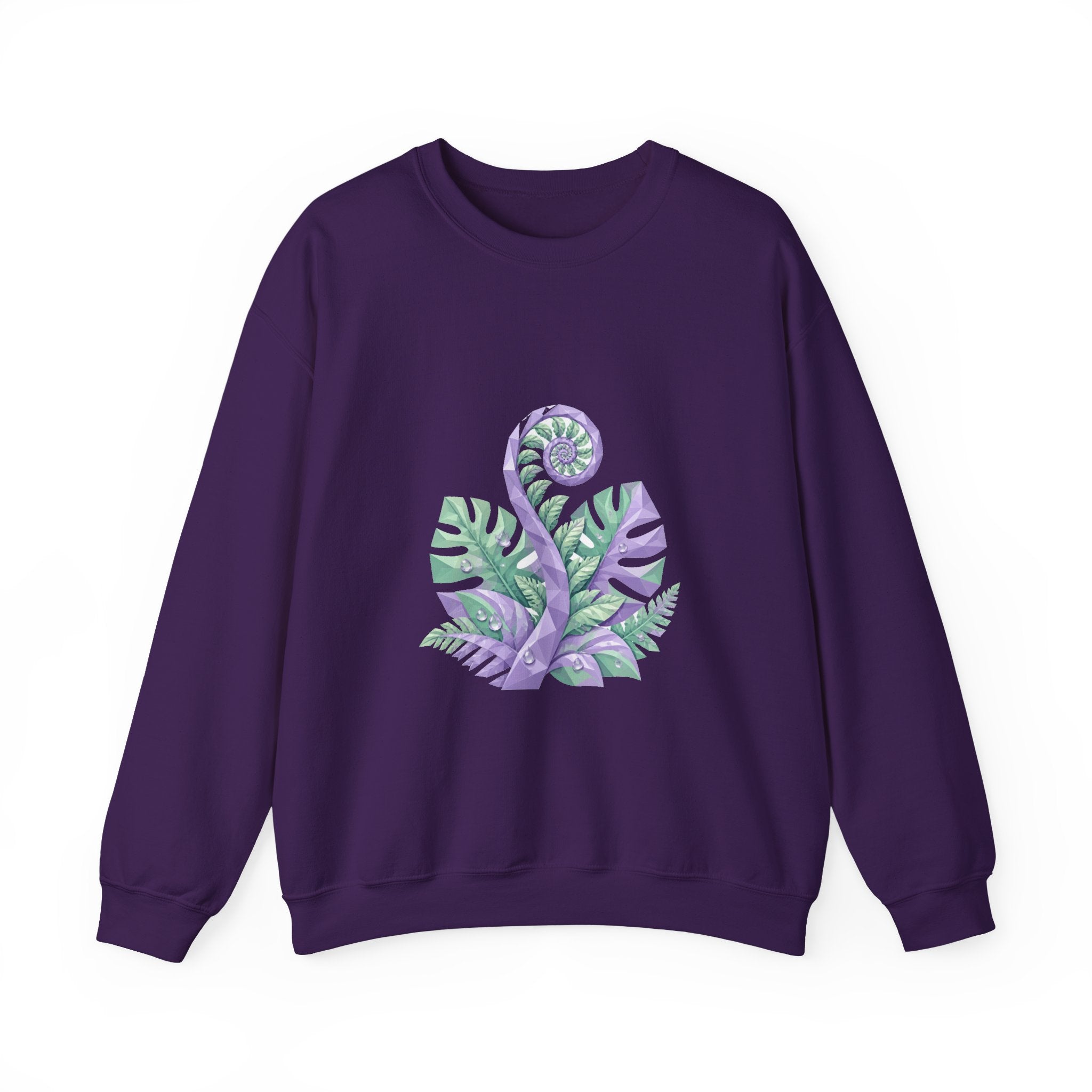 Matching Couple Sweatshirt - Desert & Rainforest Matching Couple Premium Fleece Sweatshirt Geometric Art His Hers Love Gift - Design B