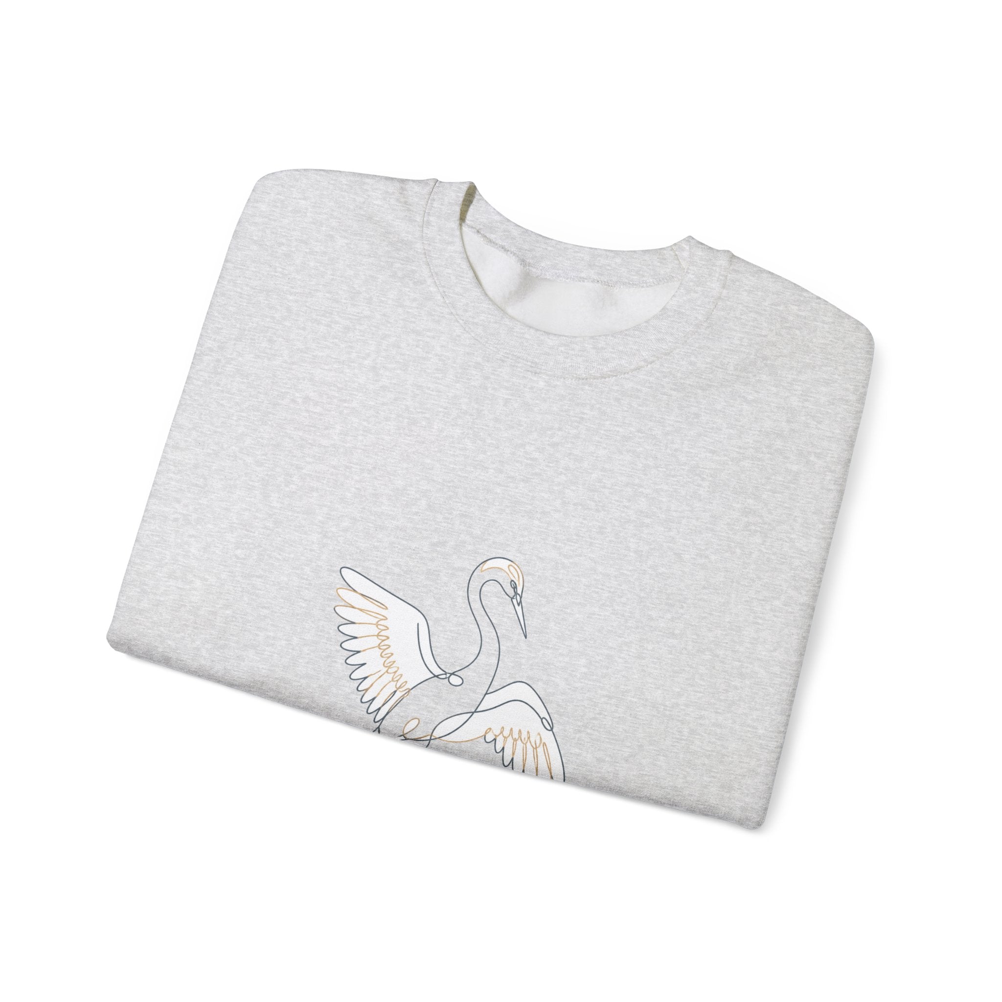 Matching Couple Sweatshirt - Tiger & Crane Matching Couple Crewneck Sweatshirt Minimalist Art His Hers Valentine Gift - Design B