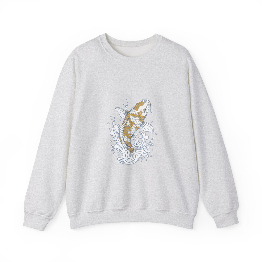 Matching Couple Sweatshirt - Koi Fish Yin Yang Matching Couple Crewneck Sweatshirt Minimalist Art His Hers Valentine Gift - Design A