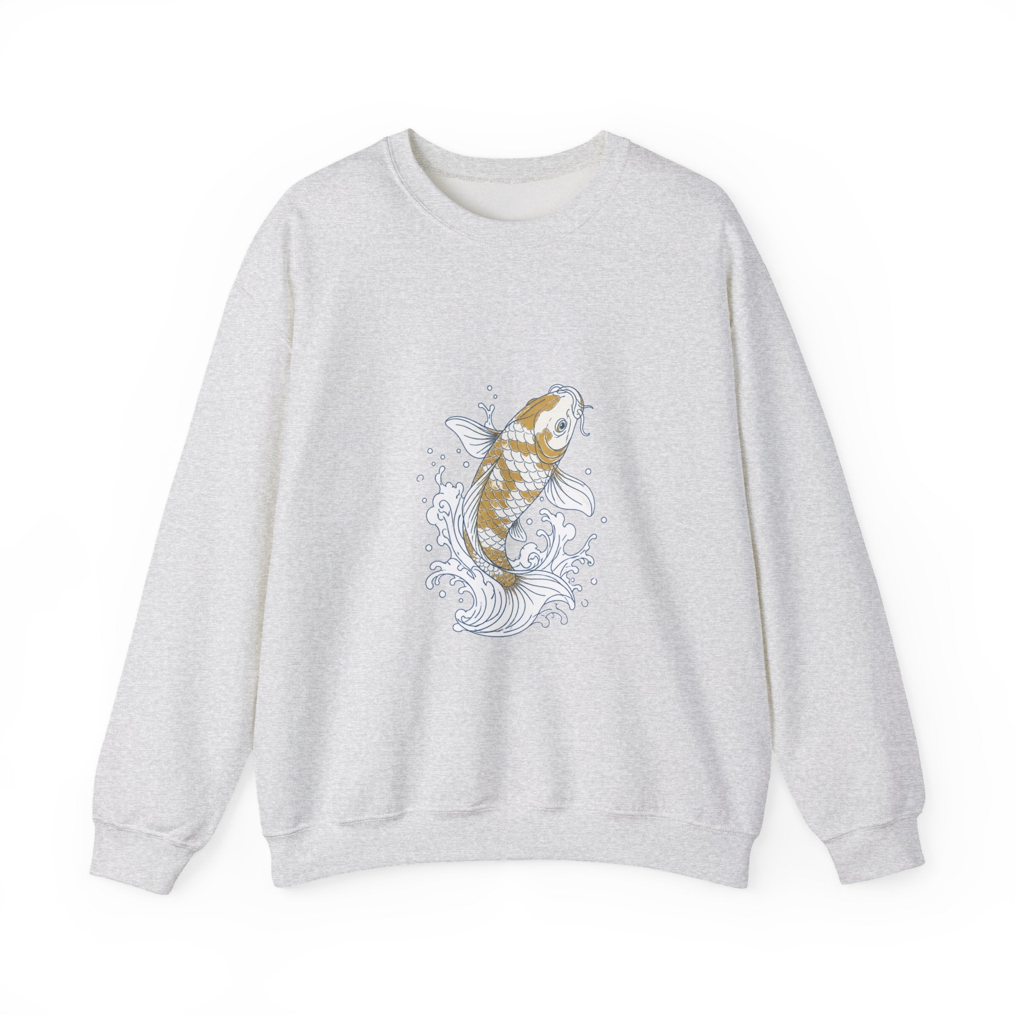 Matching Couple Sweatshirt - Koi Fish Yin Yang Matching Couple Crewneck Sweatshirt Minimalist Art His Hers Valentine Gift - Design A