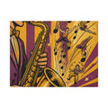 Saxophone Music Circus Wall Art Canvas 16×20 Pop Art Living Room Decor Maximalist Print