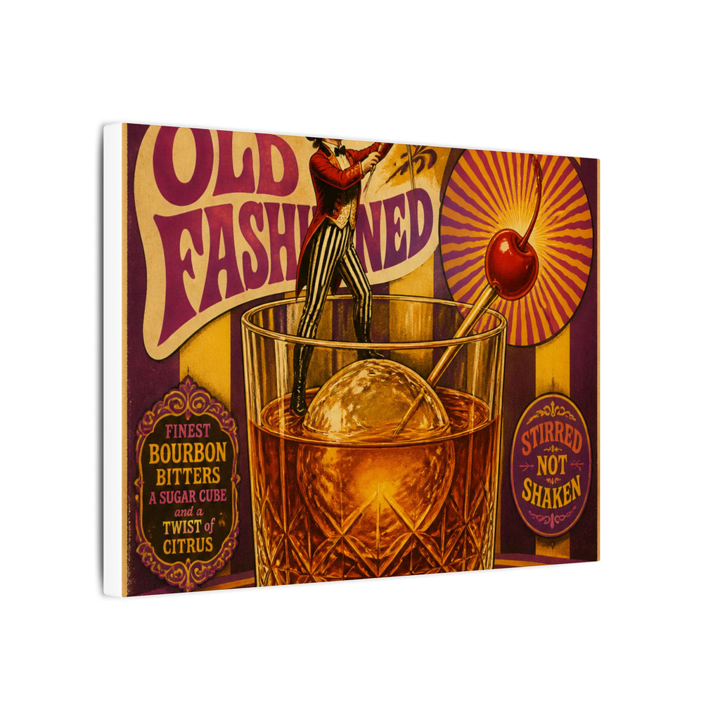 Old Fashioned Ringmaster Wall Art Canvas 16×20 Psychedelic Cafe Decor Maximalist Print