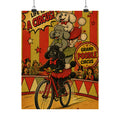 Poodle Stack Bicycle Wall Art Poster 24×36 Pop Art Restaurant Decor Maximalist Print