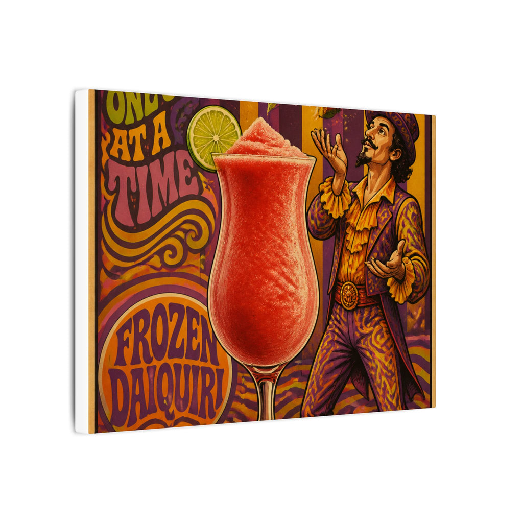 Daiquiri Fruit Juggler Wall Art Canvas 24×36 Psychedelic Dining Room Decor Maximalist Print
