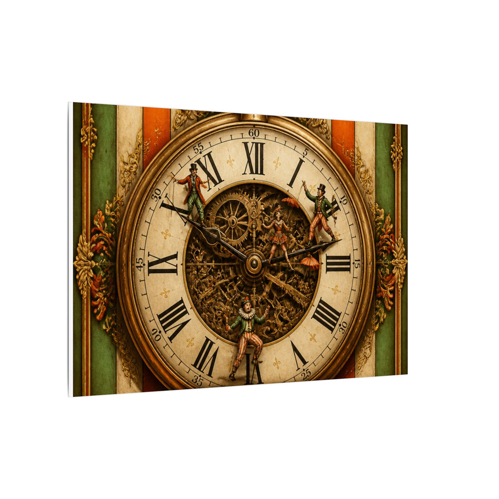 Pocket Watch Performers Wall Art Canvas 24×36 Baroque Studio Decor Maximalist Print