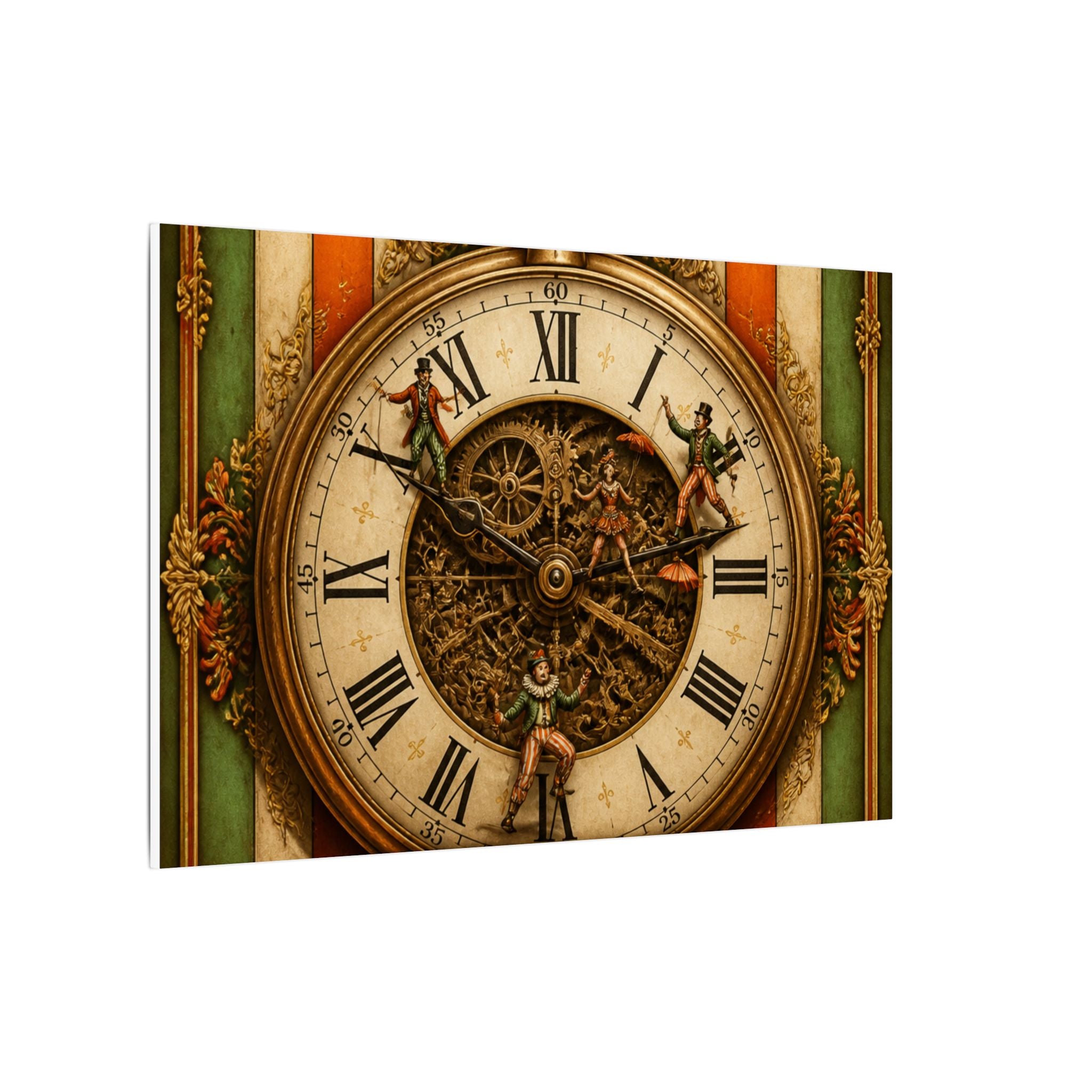 Pocket Watch Performers Wall Art Canvas 24×36 Baroque Studio Decor Maximalist Print