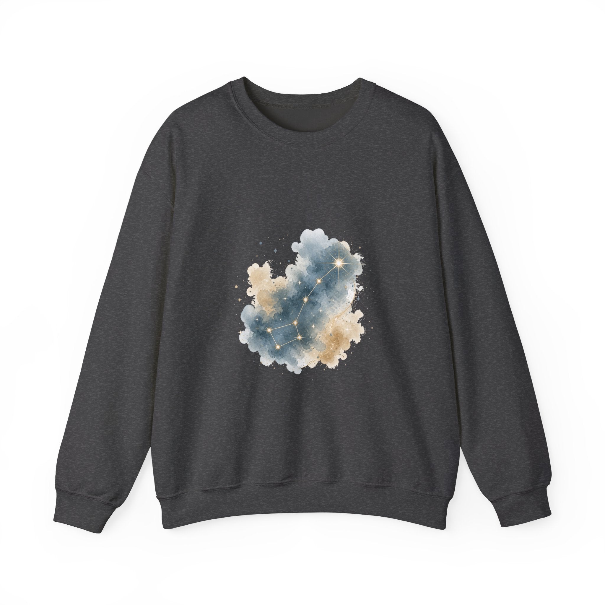 Matching Couple Sweatshirt - Big & Little Dipper Matching Couple Premium Fleece Sweatshirt Watercolor Art His Hers Birthday Gift - Design B
