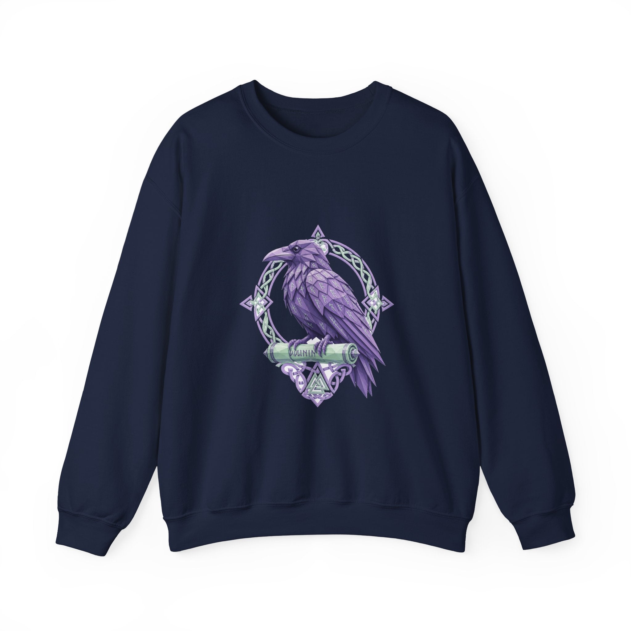 Matching Couple Sweatshirt - Huginn & Muninn Matching Couple Comfort Colors Crew Geometric Art His Hers Love Gift - Design B