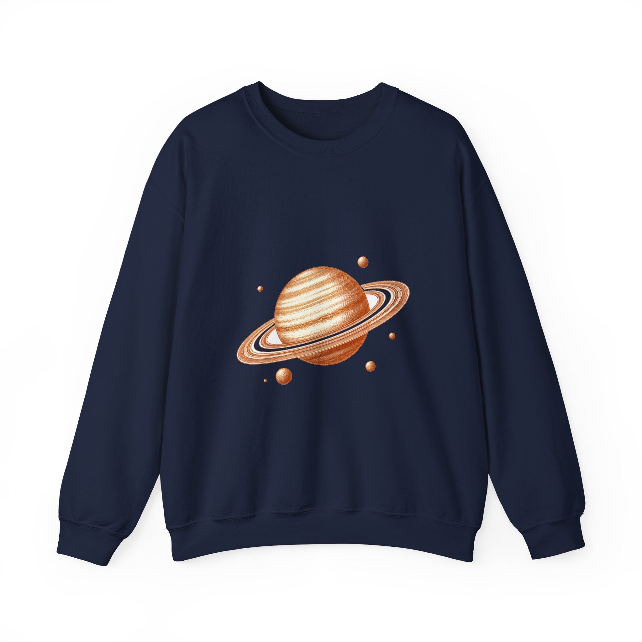 Matching Couple Sweatshirt - Saturn & Jupiter Matching Couple Comfort Colors Crew Vintage Art His Hers Honeymoon Gift - Design A
